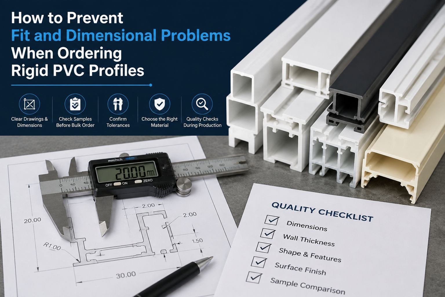 How to Prevent Fit Problems when ordering Rigid PVC Profiles