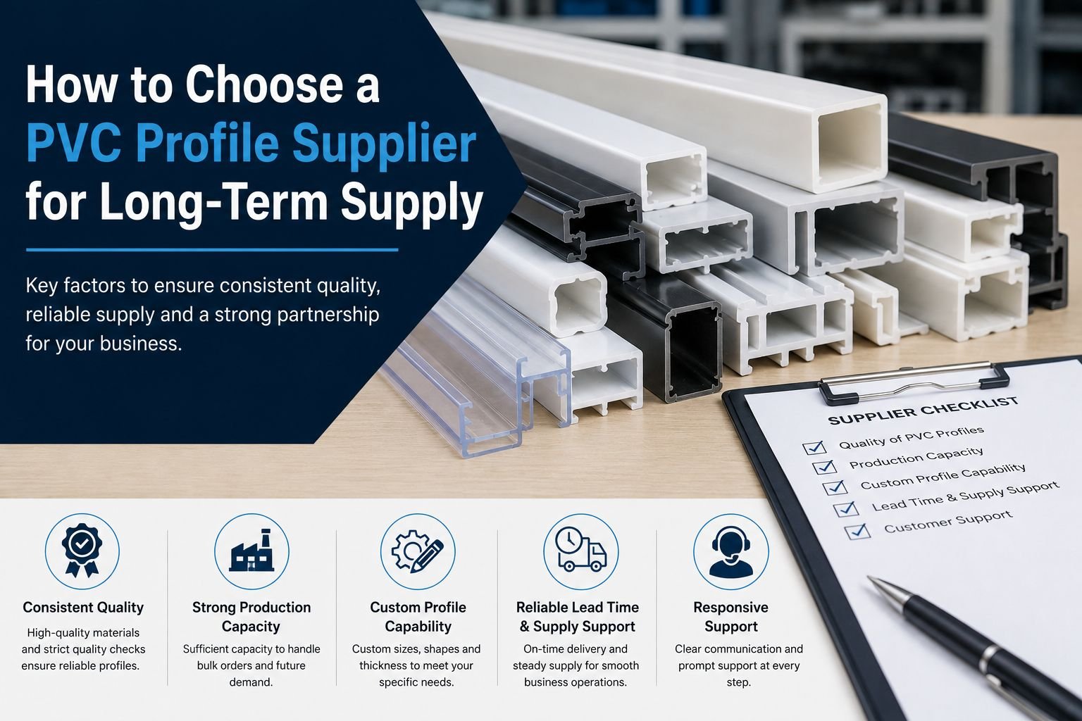 how to choose a pvc profile supplier