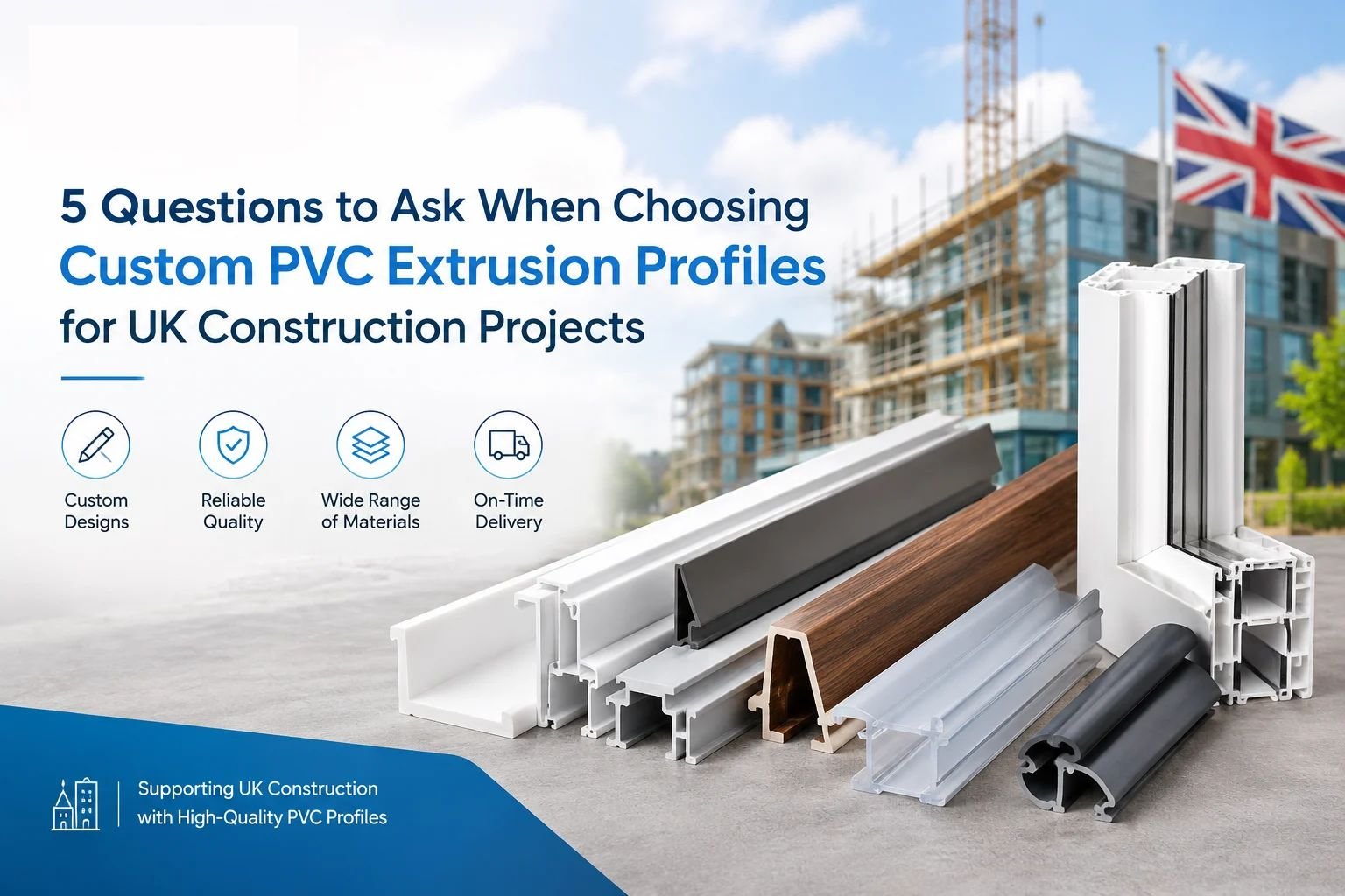 Custom PVC Extrusion Profiles for UK Construction Projects