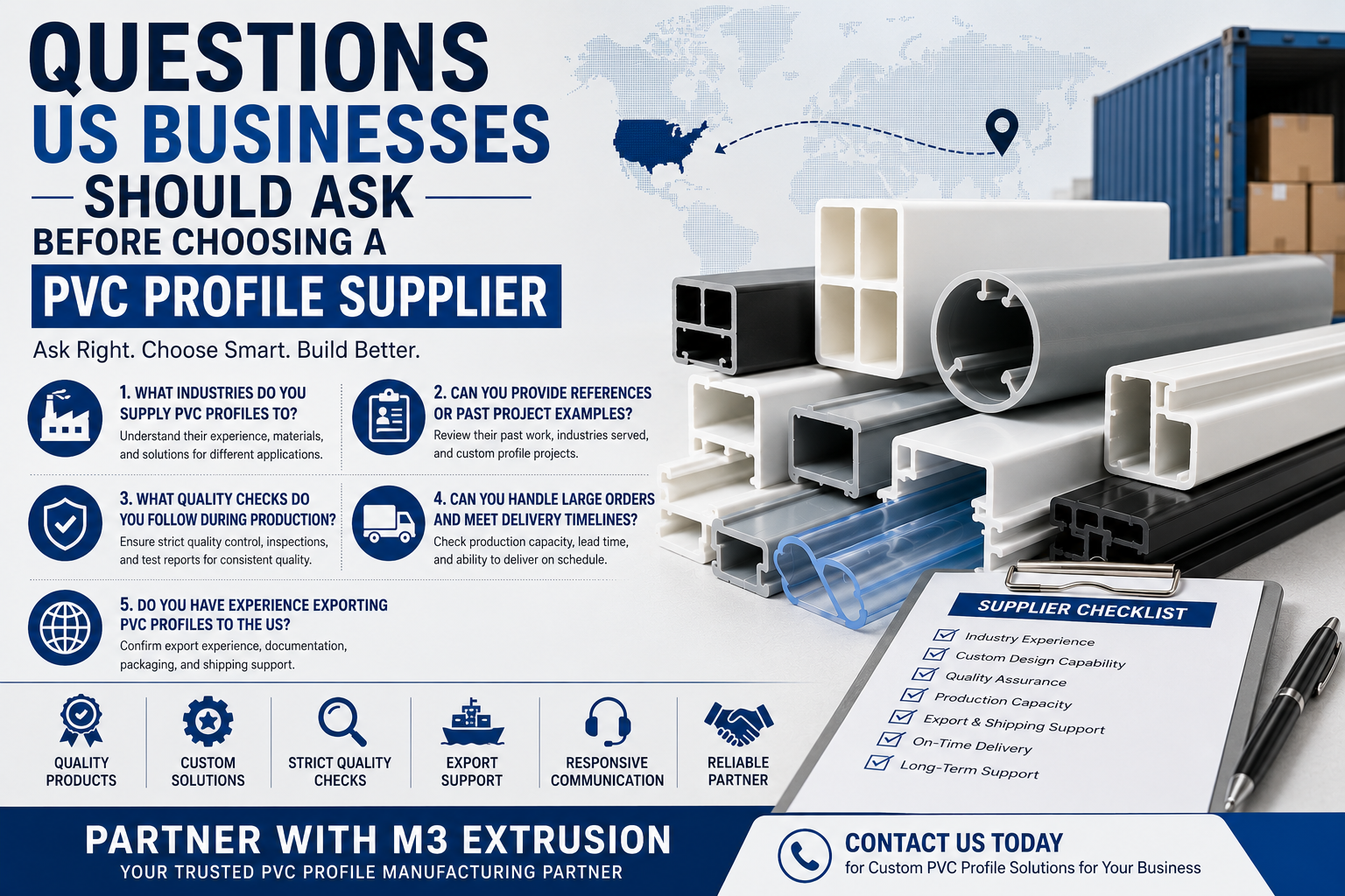 Questions to Ask Before Choosing a PVC Profile Supplier