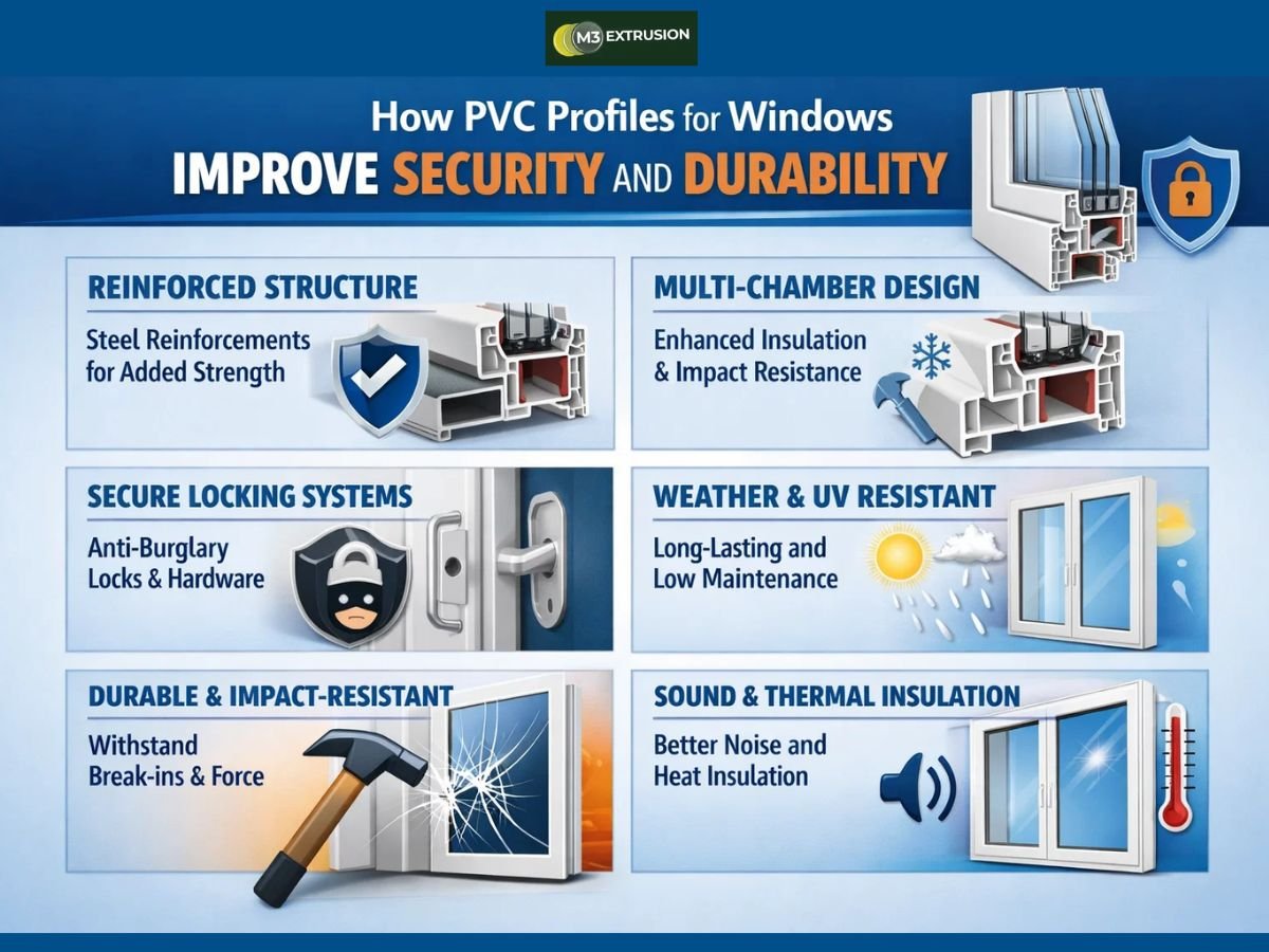 PVC Profiles for Windows Improve Security and Durability