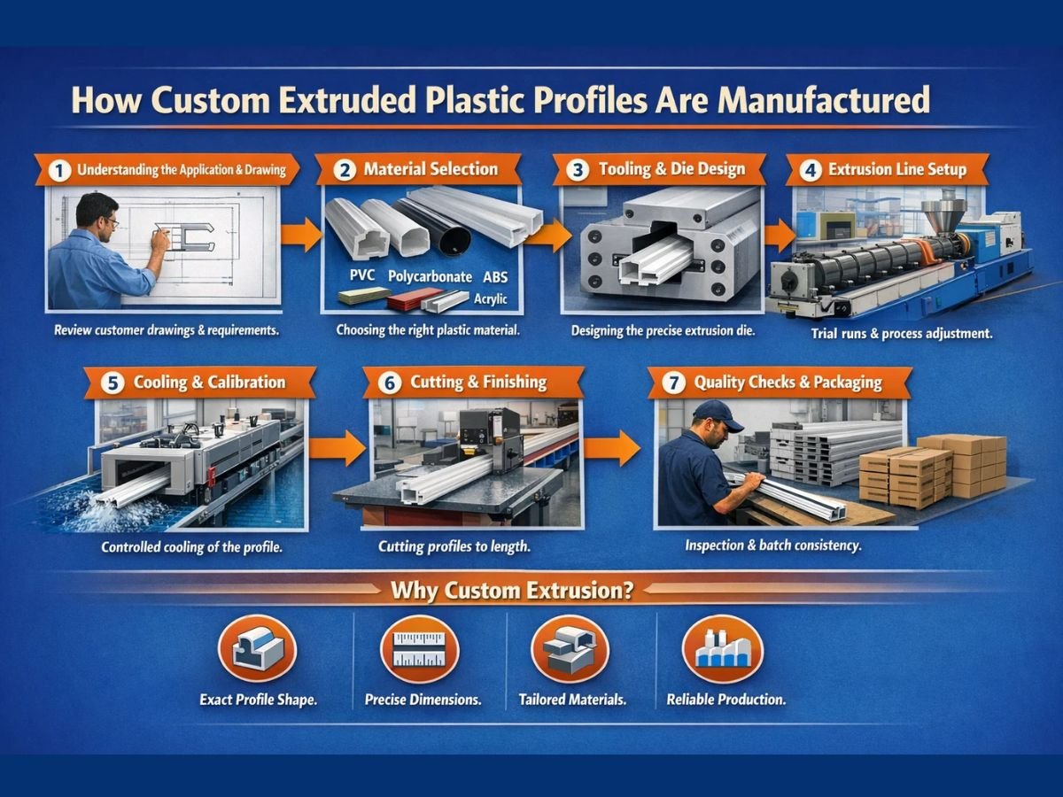 Custom Extruded Plastic Profiles