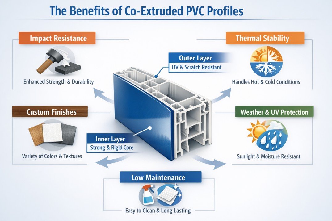 Benefits of Co-Extrusion for PVC Profiles