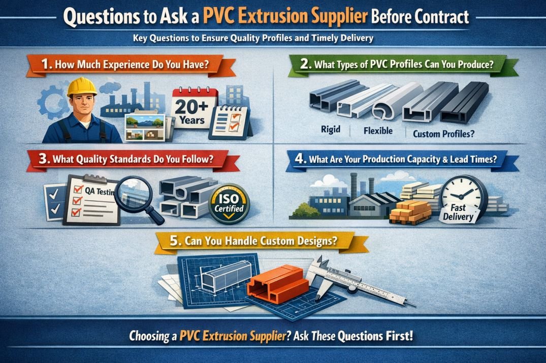 Questions to Ask a PVC Extrusion Supplier Before Contract