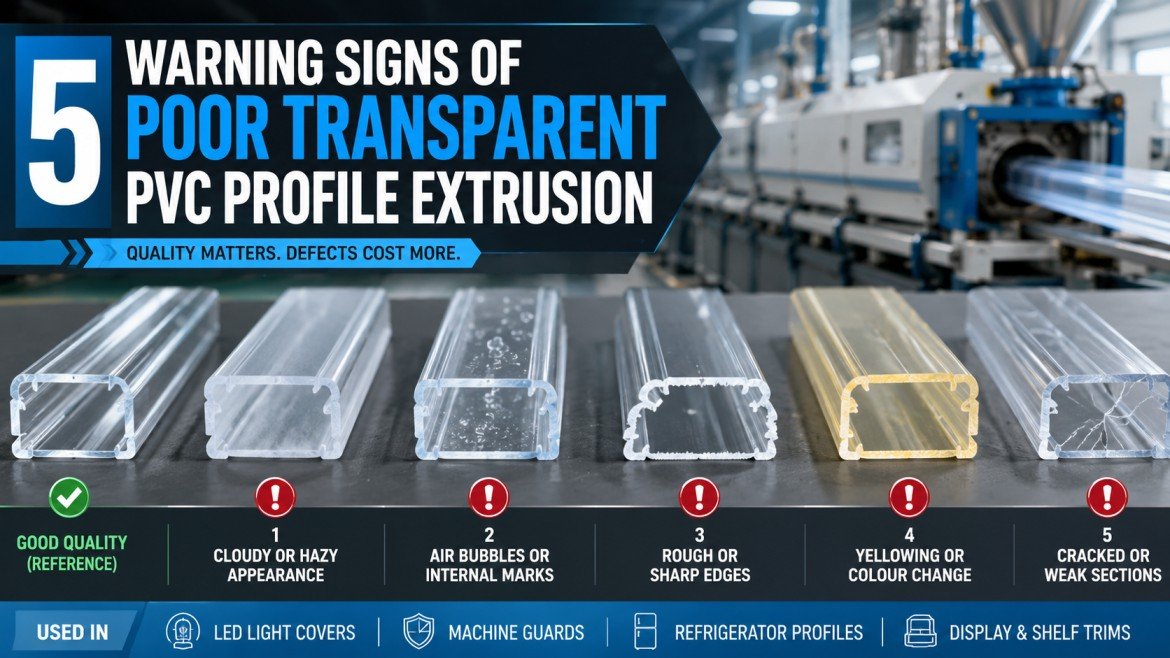 5 Warning Signs of Poor Transparent PVC Profile Extrusion