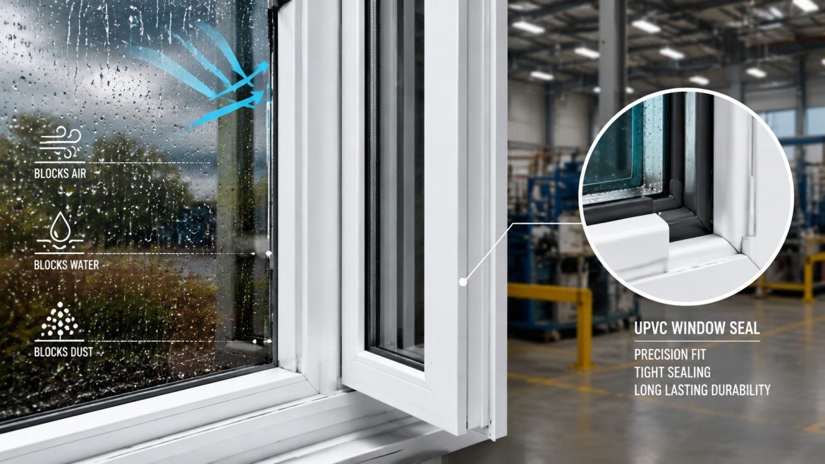 custom uPVC extrusion profiles