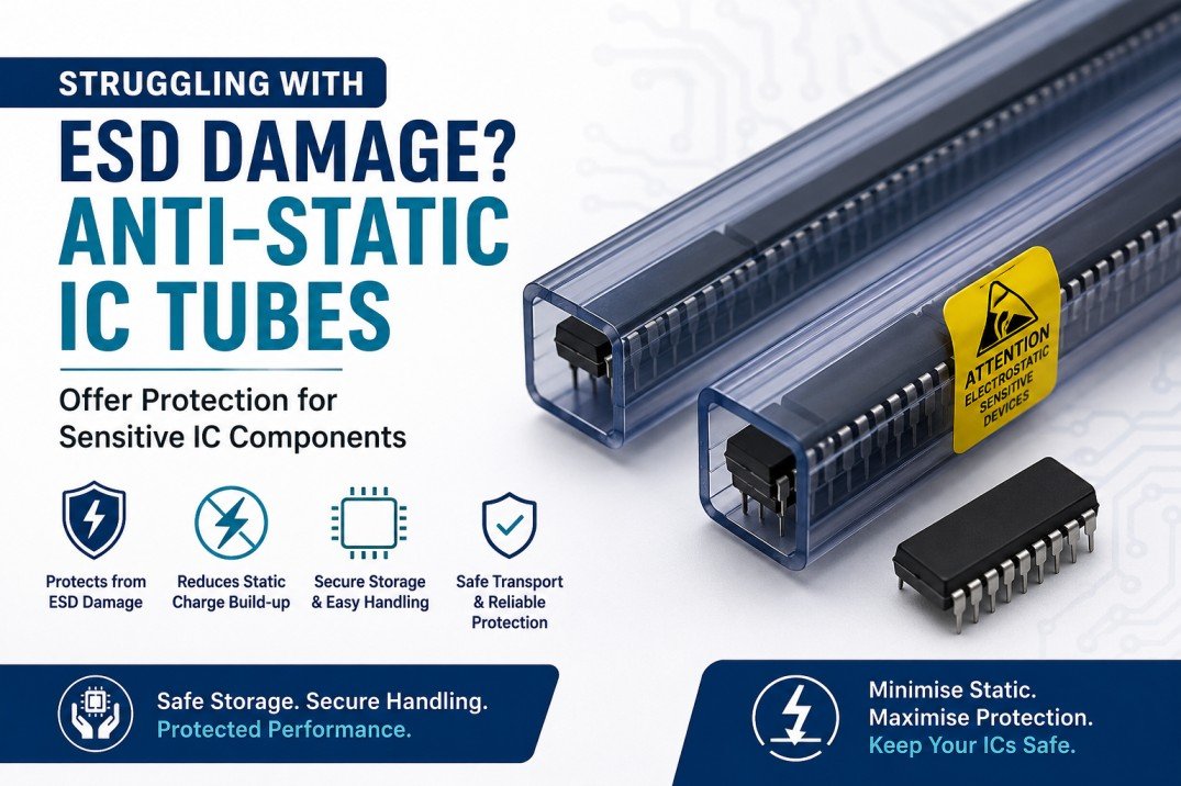 Struggling with ESD Damage? Anti-Static IC Tubes Offer Protection