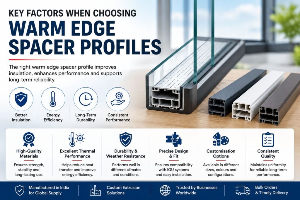 Factors When Choosing Warm Edge Spacer Profiles